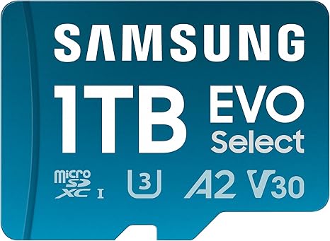 כרטיס זיכרון מהיר Samsung EVO Select microSDXC 1TB עם מתאם