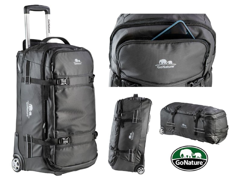 מזוודות טרולי דאפל Go Nature Trolley 50L,70L,90L