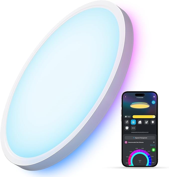 תאורת תקרה חכמה Govee Smart Ceiling Light RGB בגודל 30 ס"מ