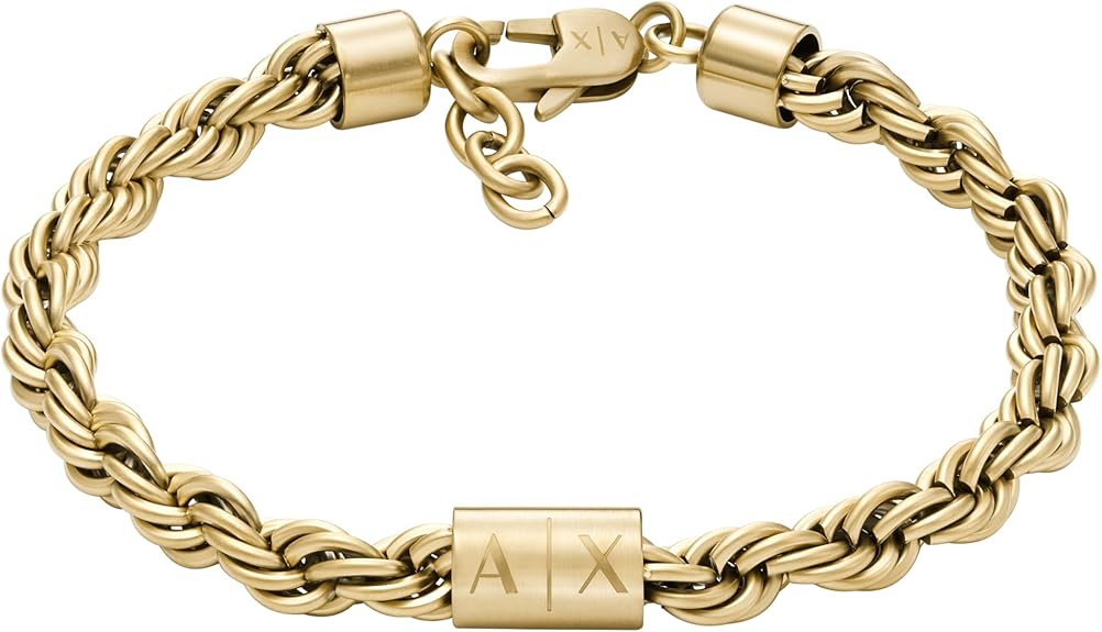 צמיד לגברים A|X Armani Exchange מפלדת אל-חלד