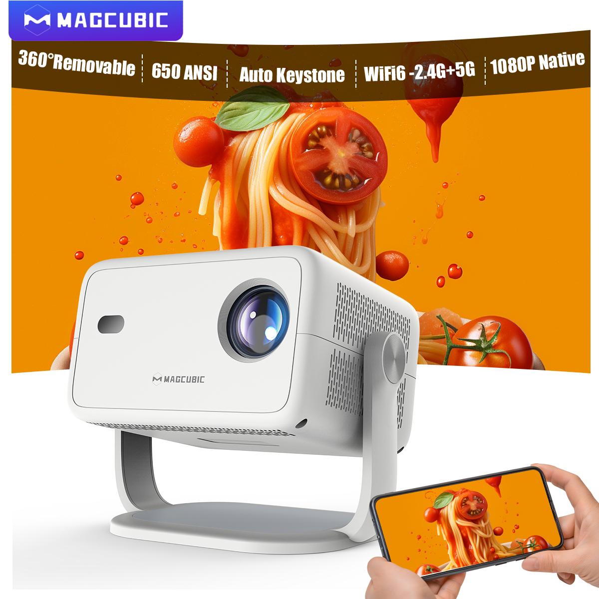 מקרן נייד Magcubic 1080P דגם L018 עם מערכת Android11