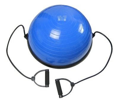 כדור בוסו איכותי 58 ס"מ Bosu Ball עם גומיות התנגדות ומשאבה Gymastery