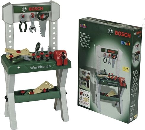 עמדת כלי עבודה לילדים – 39 חלקים מבית Klein Bosch Mini