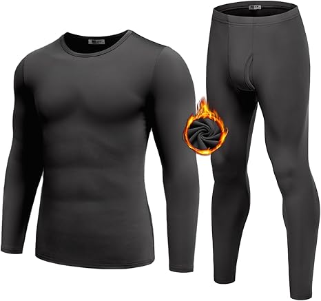 סט ביגוד תרמי חולצה ומכנס לגברים מבית Ekouaer