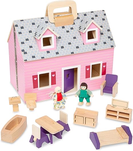 בית בובות עץ נייד Melissa & Doug Fold and Go