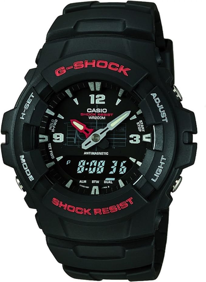 שעון יד קשוח Casio G-Shock Quartz דגם G-100-1BVMCI