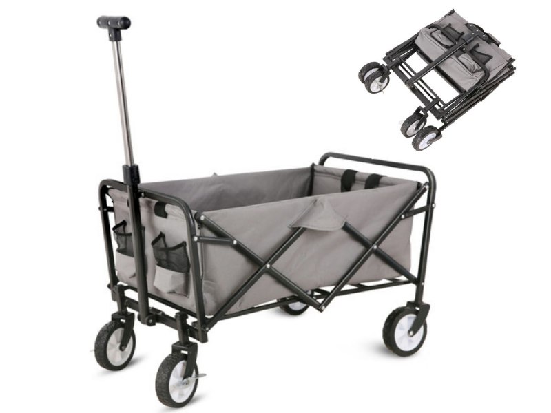 עגלת קמפינג מתקפלת 600D – לקחת הכל בלי לסחוב! 🏕️🛒