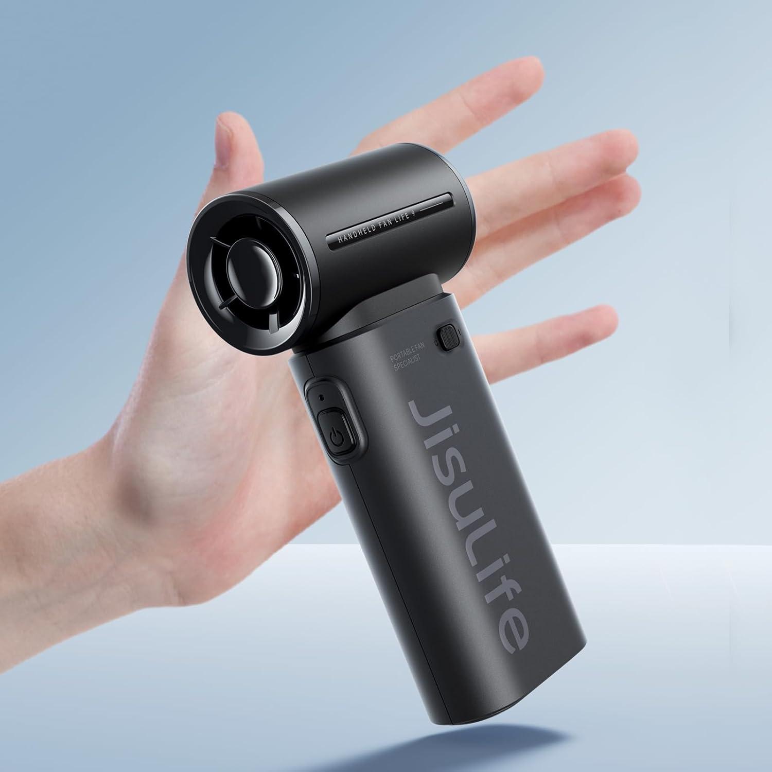 מאוורר אישי נייד JISULIFE Turbo עם סוללה נטענת 5000mAh