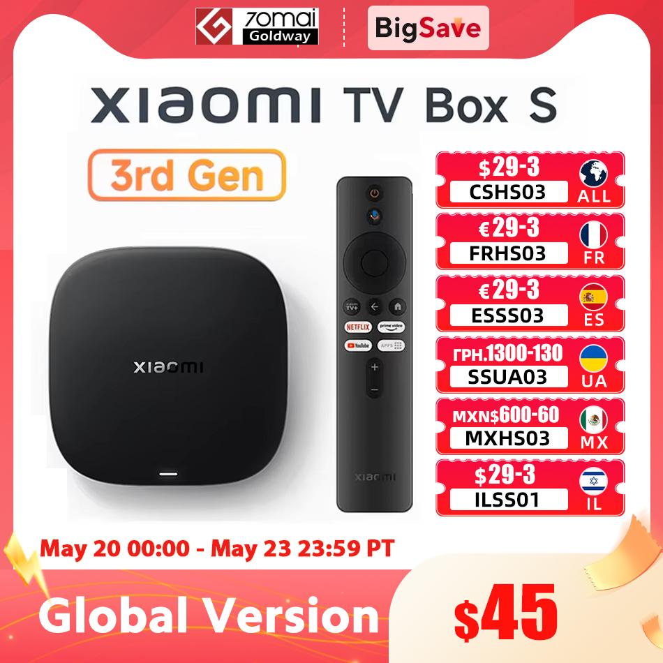 סטרימר חכם שיאומי Xiaomi TV Box S דור 3 עם תמיכה ב-4K 🎬📺