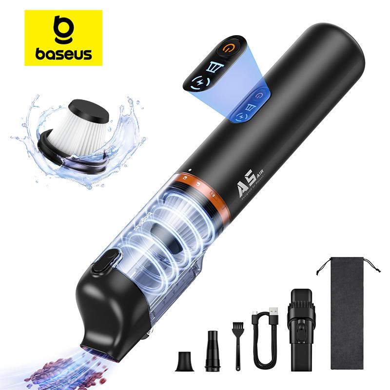 שואב אבק נייד Baseus A5 Air Car Vacuum Cleaner עוצמתי לרכב ולבית 🧼🏠