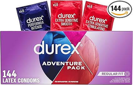 ערכת 144 קונדומים דורקס Durex Adventure Pack – מארז חוויה חצי שנתי במחיר מצחיק