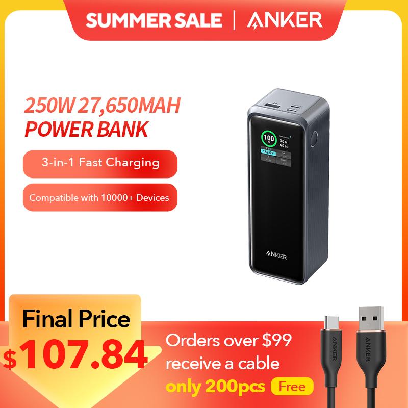 סוללת גיבוי פאואר בנק אולטרא פרימיום אנקר ANKER PRIME 737 25000mAh 250W