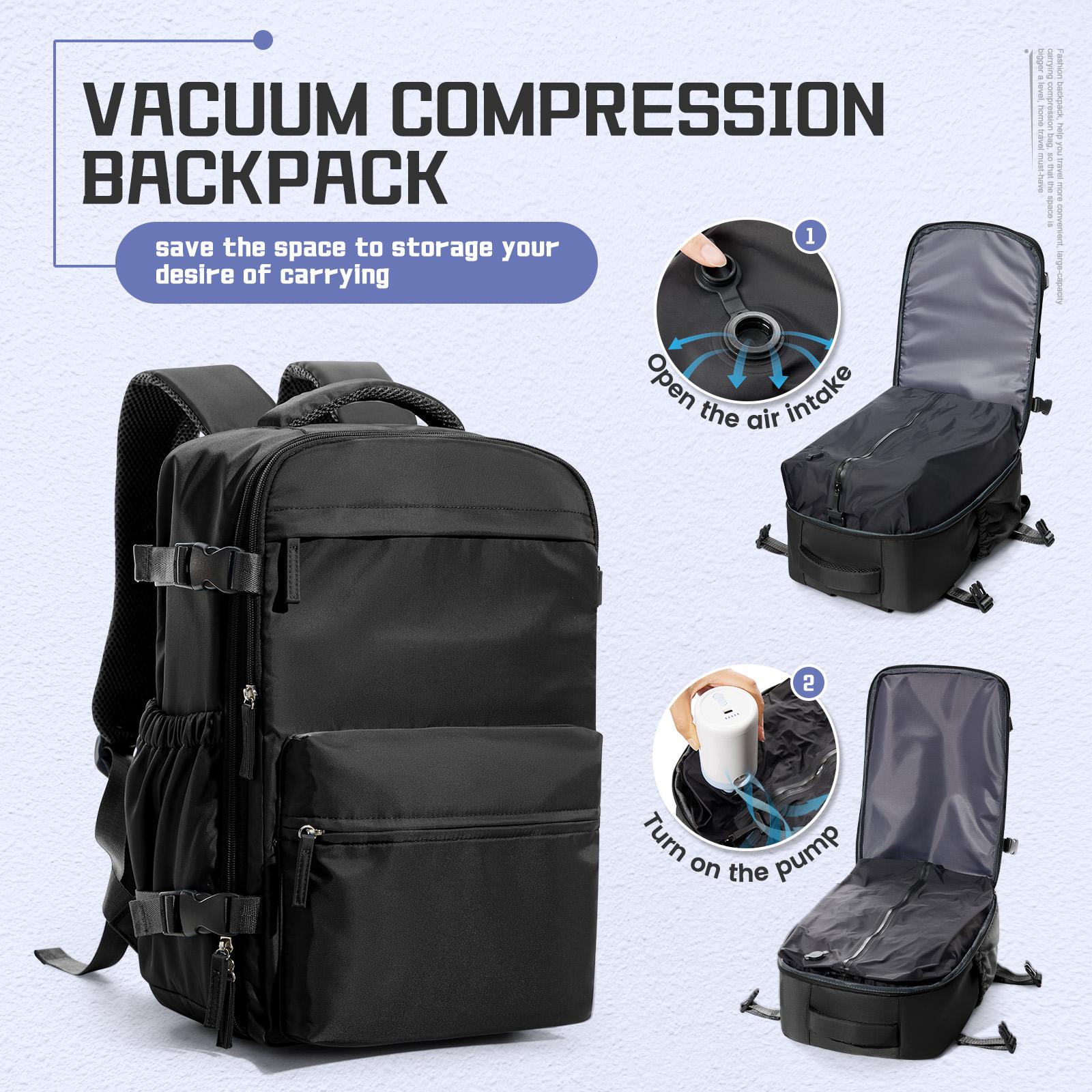 🎒 תיק גב דחיסה בוואקום Men Vacuum Compression Backpack 15.6″