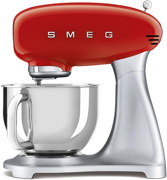 מיקסר מעוצב SMEG בצבע אדום דגם SMF02PKEU 800W