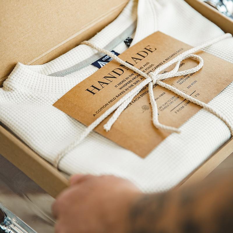 חולצת טישרט וואפל לגבר Maden Jeans בגזרת אוברסייז