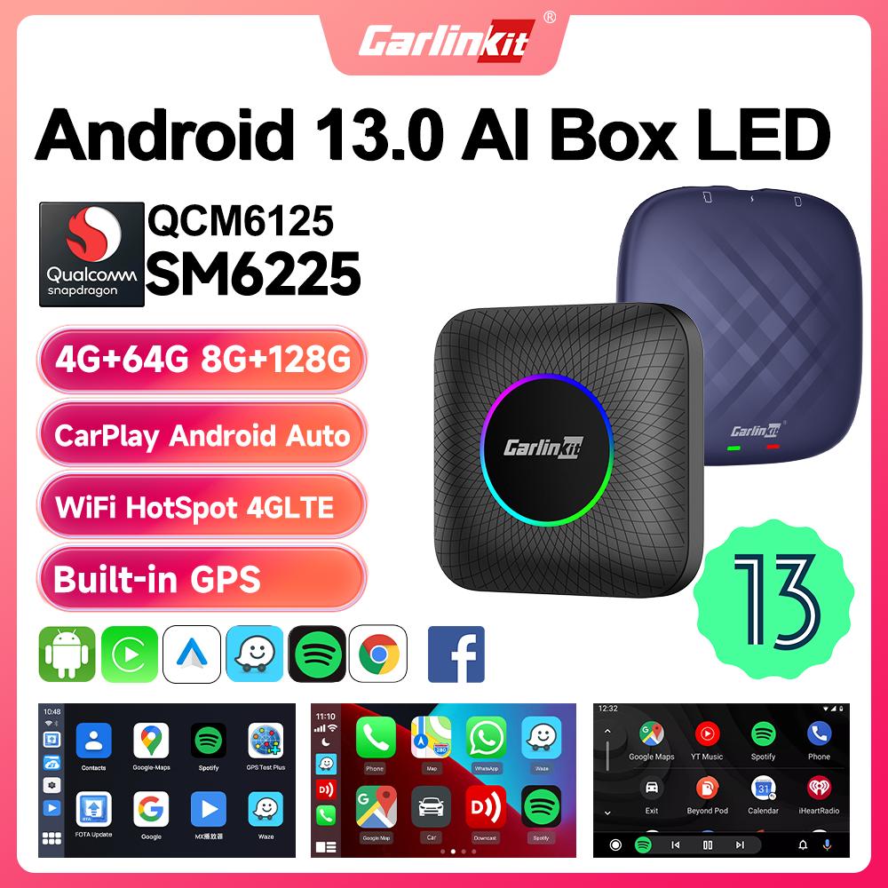 מחשב מולטימדיה חכם לרכב – Android 13 Qualcomm SM6225 CarPlay Box