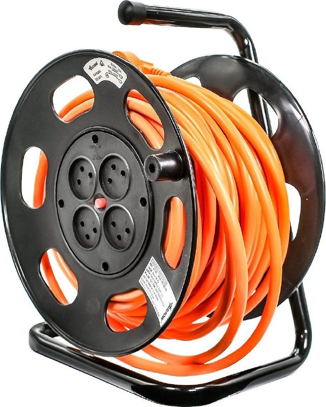 תוף מאריך 25 מטר כבל 3×2.5 מ"מ 4 שקעים ישראליים ARROW