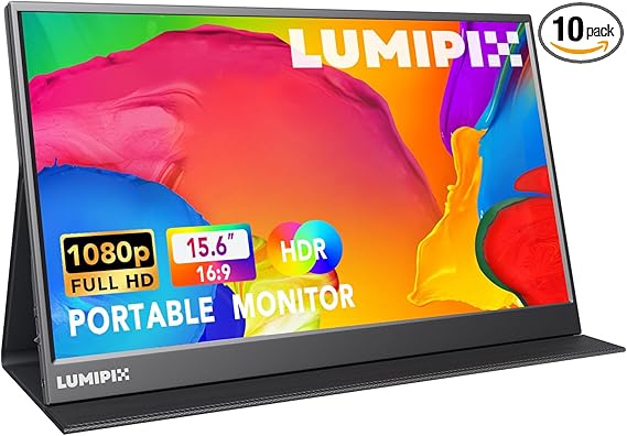 מסך נייד 15.6 אינץ' LUMIPIX 1080P FHD IPS