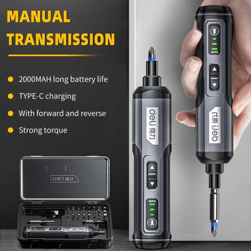 🔧 מברגון חשמלי נטען Deli USB 2000mAh