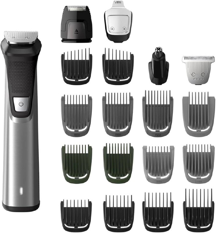 ✂️ מכונת תספורת רב-תכליתית Philips Multi Groomer סדרת 7000 – סט טיפוח 23 חלקים