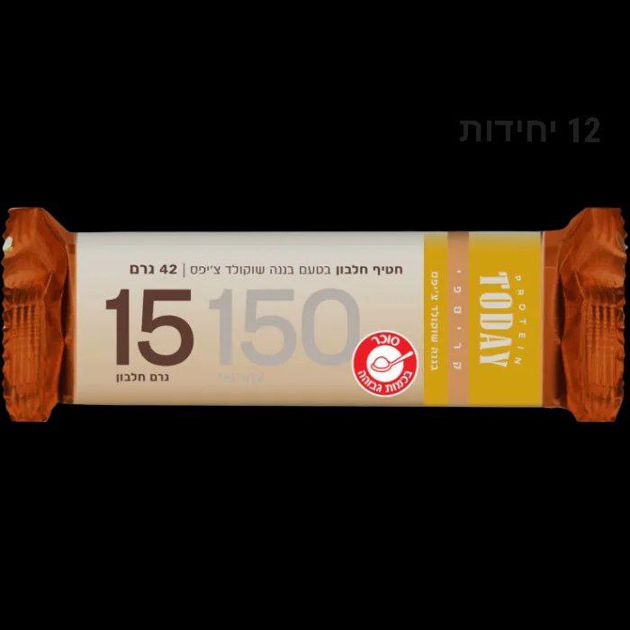 חטיף חלבון טודיי קריספי – מארז 12 יח׳ (3.9₪ לחטיף) | Protein Bar Today