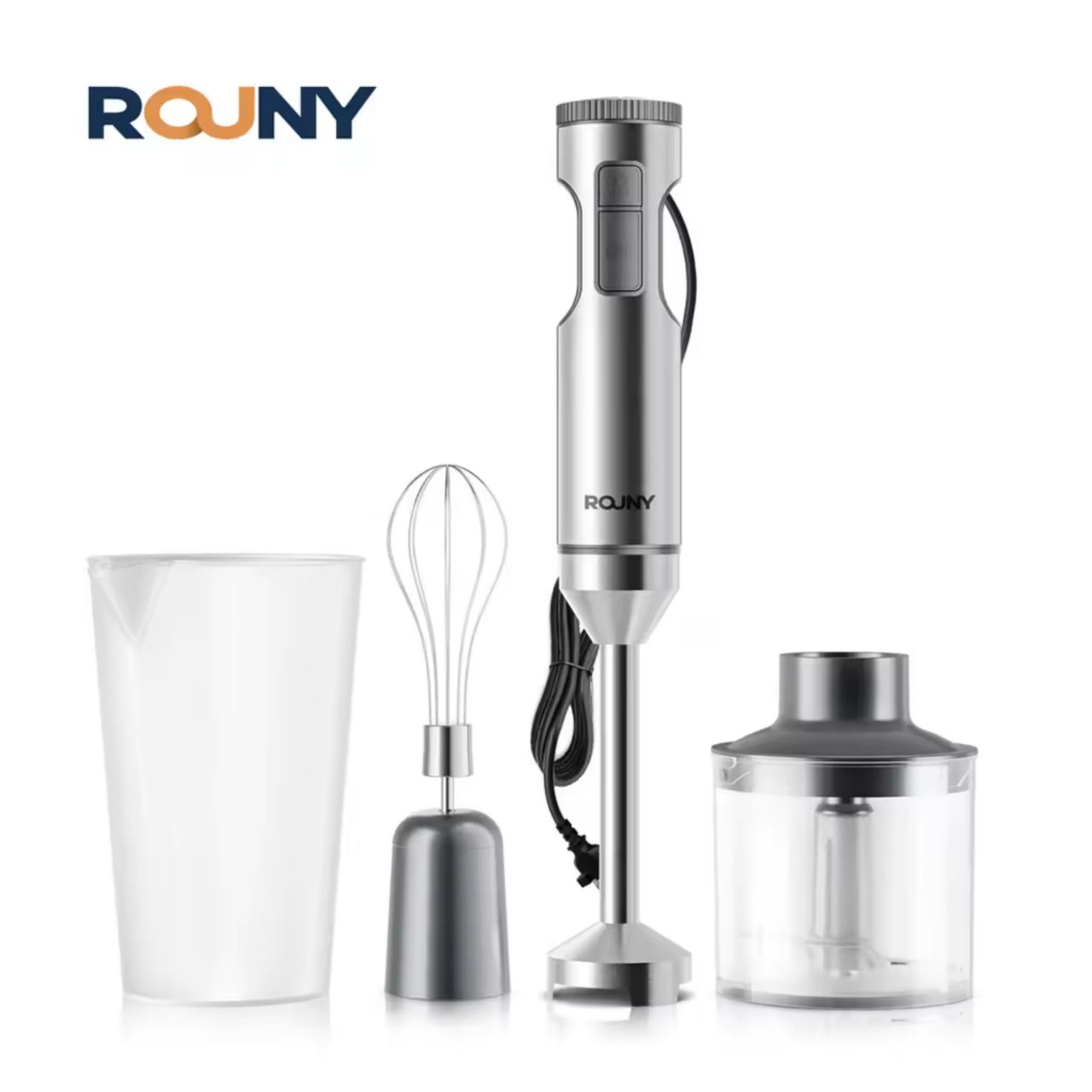 בלנדר ידני Rouny 1000W (לשעבר MIUI) כולל אביזר קיצוץ וערבול