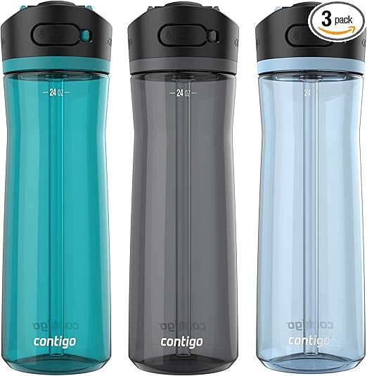סט 3 בקבוקי שתייה  Contigo AUTOSPOUT בנפח 710 מ"ל 🌊💧