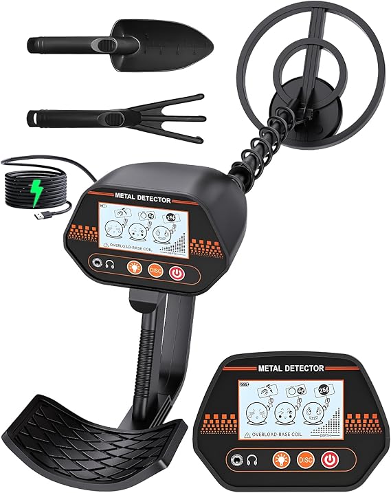 גלאי מתכות נטען לילדים דגם MD-4071 – Rechargeable Metal Detector for Kids