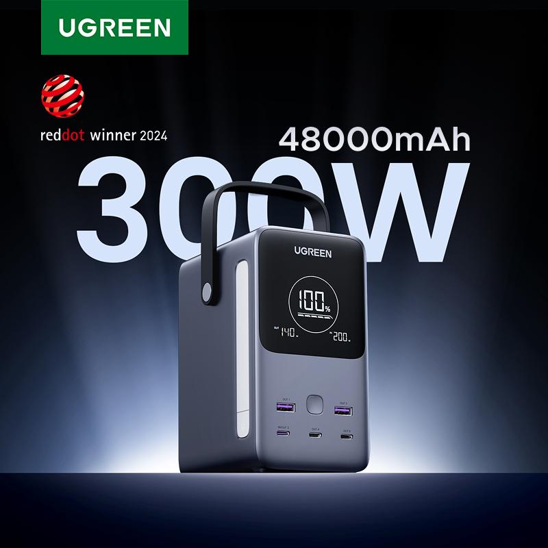 תחנת כוח ניידת 300W עם קיבולת 48,000mAh מבית UGREEN