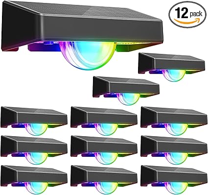 תאורה סולרית צבעונית נתלית דגם APILAB Solar Fence Lights