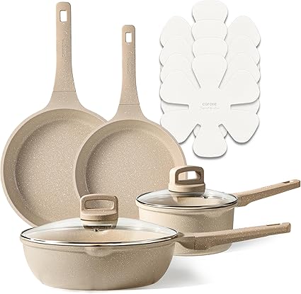סט סירים ומחבתות 10 חלקים CAROTE Nonstick Granite