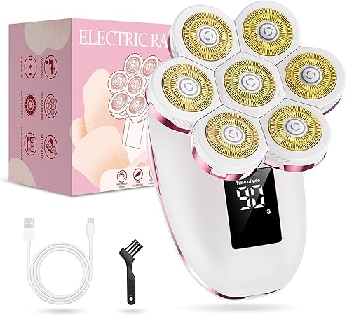 💖 מכונת גילוח חשמלית נטענת לנשים – Bigorq 7D 💖