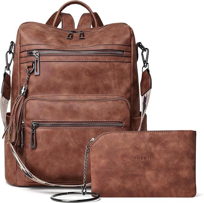 תיק גב לנשים דמוי עור דגם Shrrie Backpack Purse