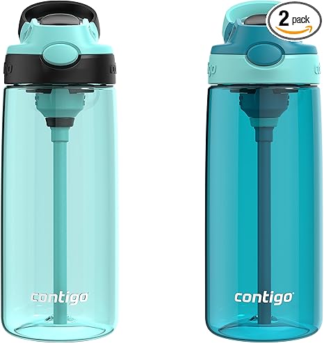 סט 2 בקבוקי מים לילדים קונטיגו Contigo Aubrey ( 590 מ"ל כל אחד) 💧