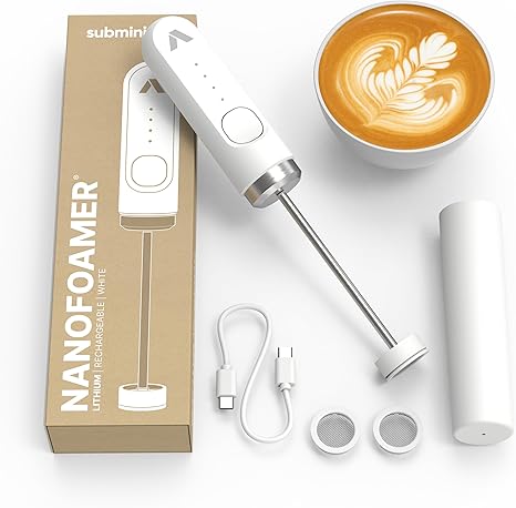 מקציף חלב ידני מקצועי נטען Subminimal NanoFoamer Lithium ☕⚡