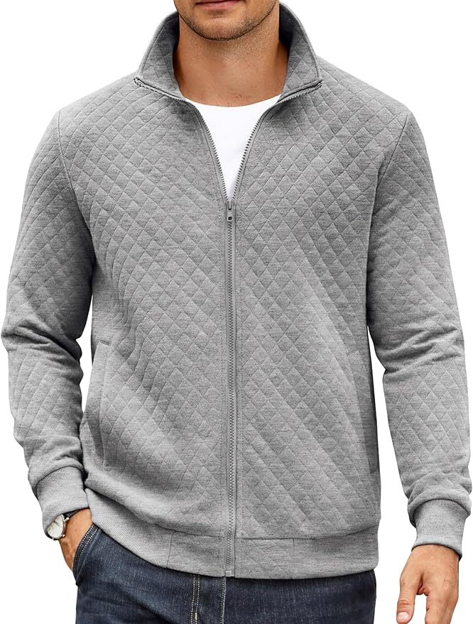 ג'קט עם רוכסן מלא לגבר COOFANDY  🧥🔥