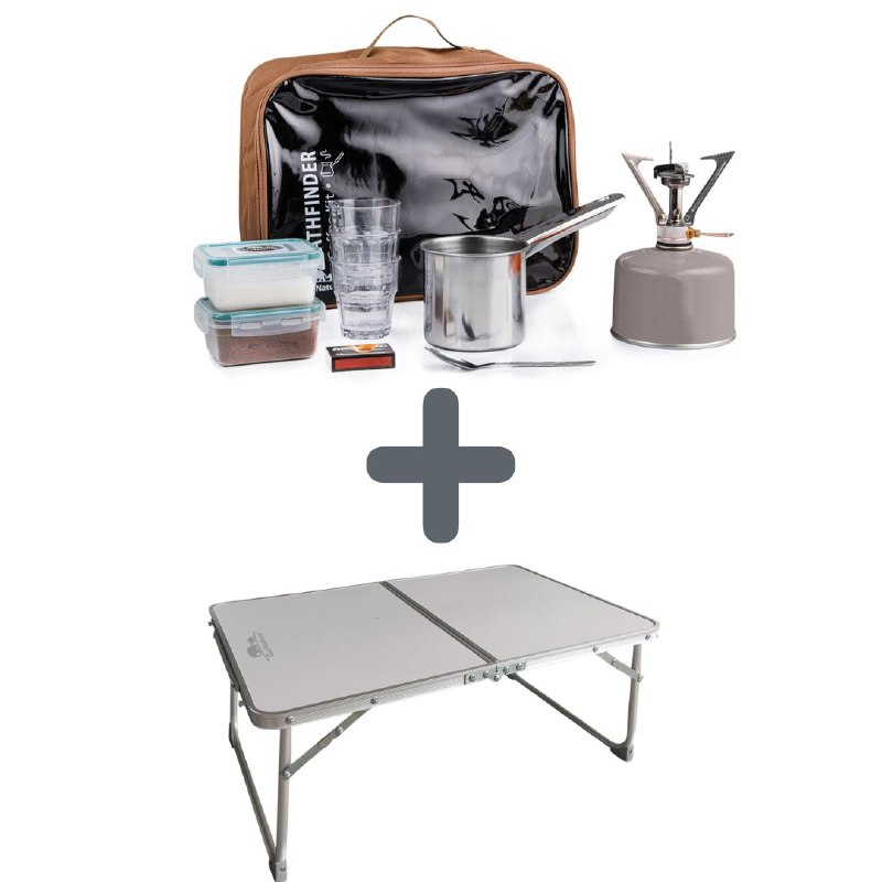 באנדל ערכת קפה GoNature Pathfinder + שולחן קפה 🏕️