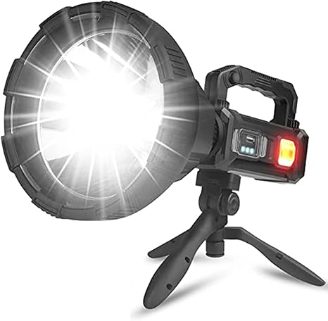 🔦 פנס ספוט עוצמתי נטען עם חצובה מתקפלת ומסתובבת 2500 לומן – Foleto  💡