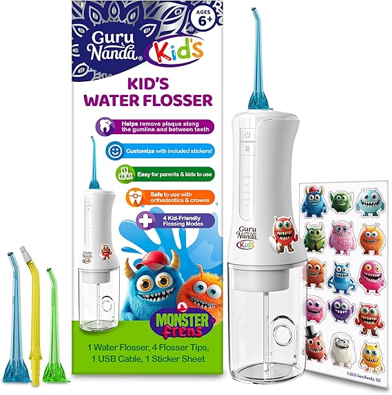מכשיר סילונית שיניים אלחוטית לילדים GuruNanda Kids Water Flosser 💧🦷