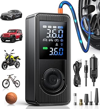 משאבת אוויר ניידת Tire Inflator Portable Air Compressor