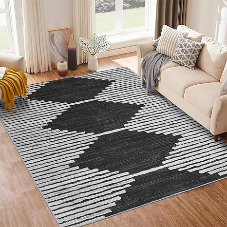 שטיח בעיצוב גאומטרי 305 × 245 ס"מ – Area Rug Living Room 8×10 Geometric