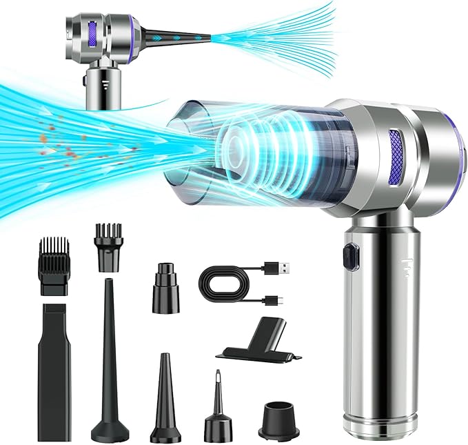 שואב אבק ידני אלחוטי 21000Pa משולב מפוח ומשאבה HTLT 4 in 1