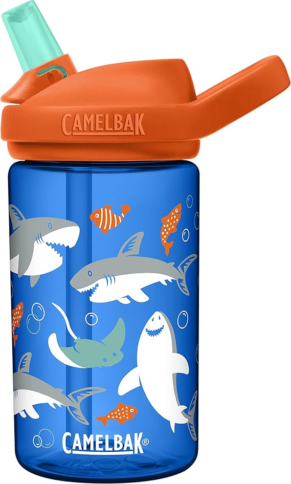 בקבוק שתייה לילדים קאמלבק 414 מ"ל (14oz) CamelBak Eddy+ Kids Tritan Renew 🦈💦