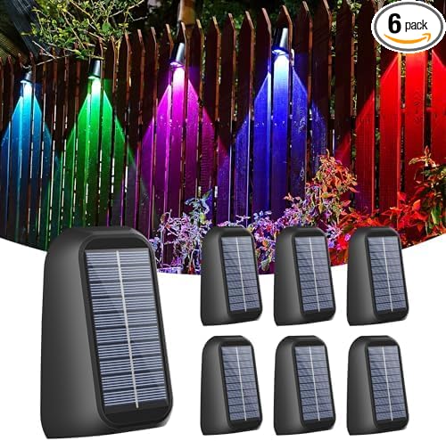 סט מנורות סולאריות צבעוניות לתלייה דגם Brighter Solar Fence Lights