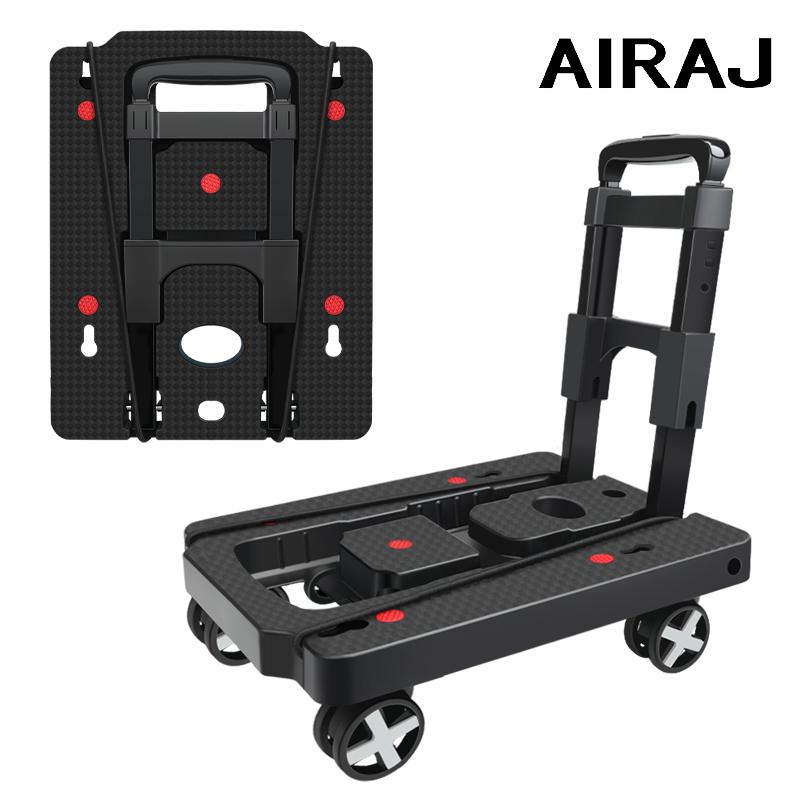 🛒 עגלת הובלה מתקפלת AIRAJ Folding Hand Truck עד 50 קילו