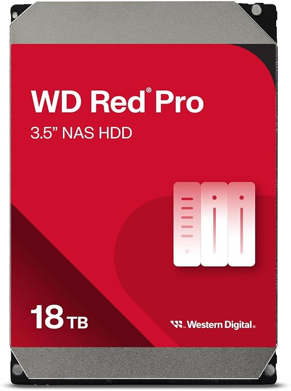 כונן קשיח פנימי Western Digital דגם WD Red Pro בנפח 18TB