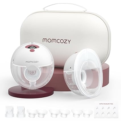 משאבת הנקה ניידת Momcozy M5 לשאיבה ללא ידיים, מנגנון איטום כפול ונוחות מירבית