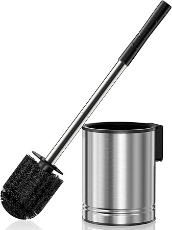 מברשת אסלה מעוצבת HAMITOR עם מתקן נירוסטה נסתר לתלייה על הקיר