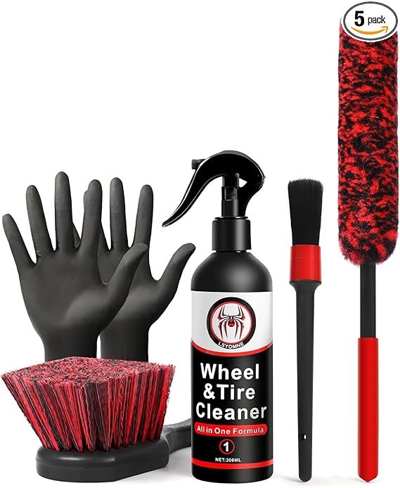 🧽 ערכת ניקוי גלגלים וצמיגים לרכב Wontolf 🛞🚘