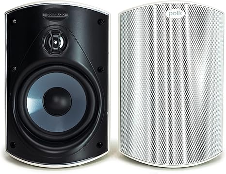 רמקולים חיצוניים צבע לבן Polk Audio Atrium 4 Outdoor Speakers (Pair, White)